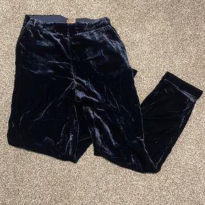 Purple Velvet Anthropologie Pants